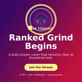 Orbit Gaming Stream Social Post — editable purple technology and gaming template, instagram post