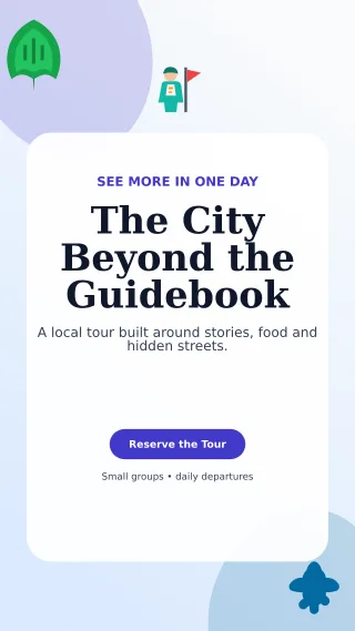 Botanical City Tour Story — editable white travel and hospitality template, story / reel