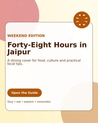 Glass Destination Guide Offer Poster — editable white travel and hospitality template, instagram portrait