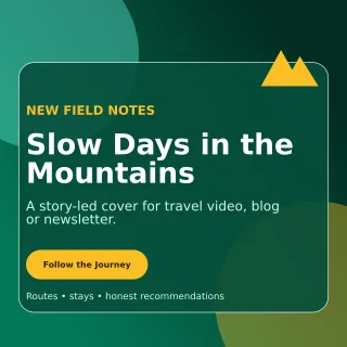 Glass Travel Creator Social Post — editable black travel and hospitality template, instagram post