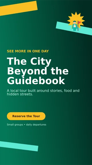 Kinetic City Tour Story — editable black travel and hospitality template, story / reel