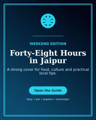 Luxe Destination Guide Offer Poster — editable black travel and hospitality template, instagram portrait
