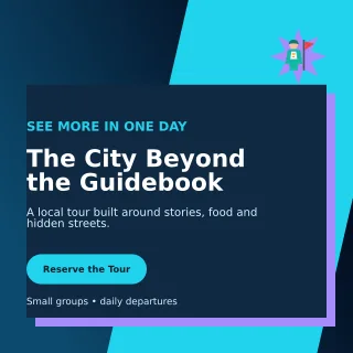 Neo City Tour Social Post — editable black travel and hospitality template, instagram post