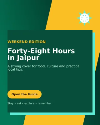 Neo Destination Guide Offer Poster — editable black travel and hospitality template, instagram portrait