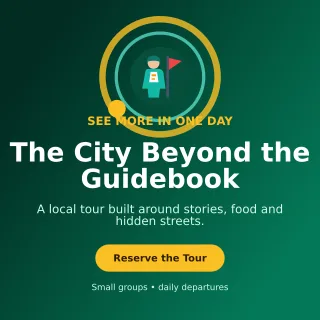 Orbit City Tour Social Post — editable black travel and hospitality template, instagram post